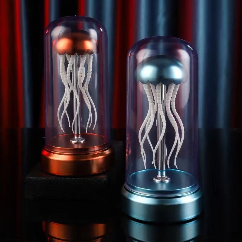 Load image into Gallery viewer, Mechanical Jellyfish Music Box Singing Ornaments Luminous Ambience Light
