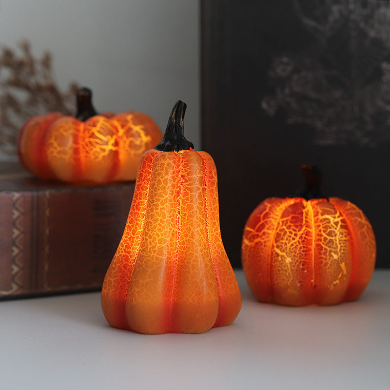 Load image into Gallery viewer, New Halloween Pumpkin Lantern Simulation Pumpkin LED Candle Lamp Resin Luminous Pumpkin
