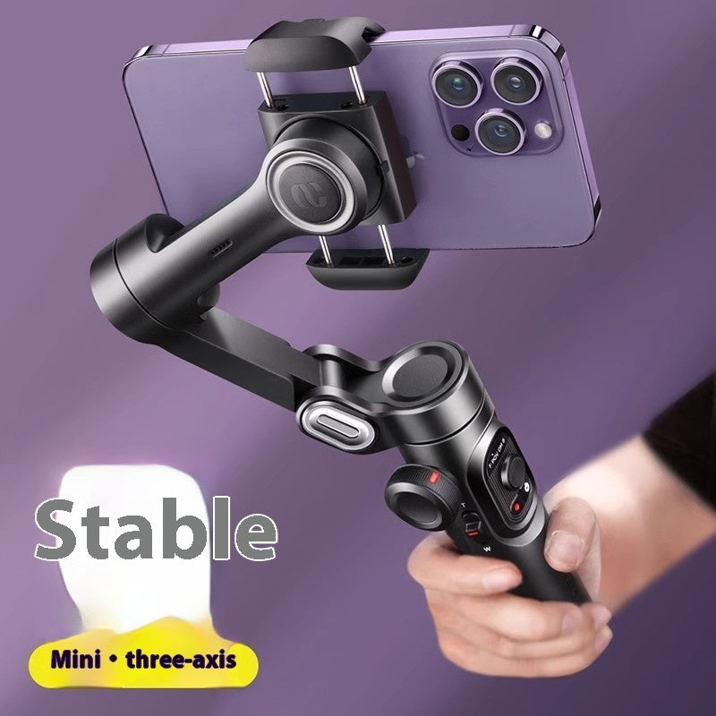 Load image into Gallery viewer, Selfie Three-axis Anti-shake Hand-held Tripod Head Mobile Phone Stabilizer
