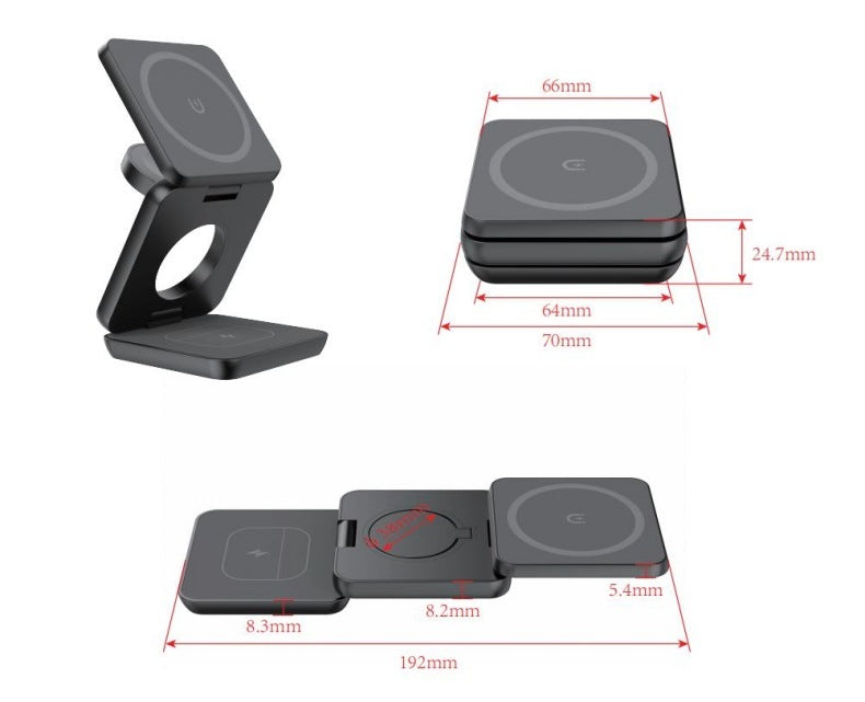 Load image into Gallery viewer, Magnetic Suction Wireless Charging And Folding Phone Holder
