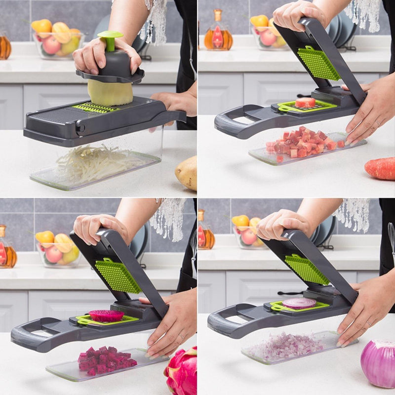 Load image into Gallery viewer, 12 In 1 Manual Vegetable Chopper Kitchen Gadgets Food Chopper Onion Cutter Vegetable Slicer
