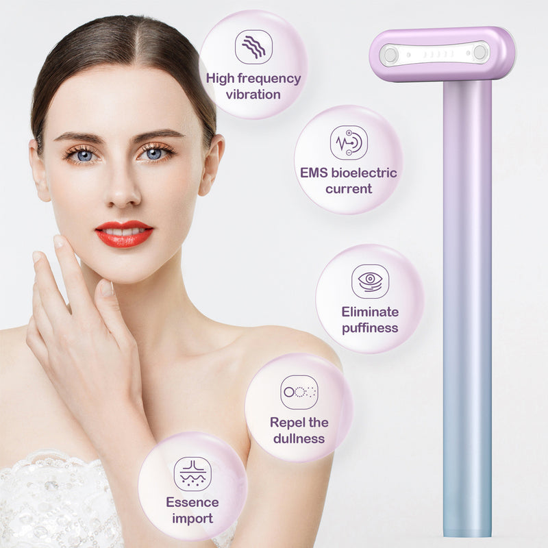 Load image into Gallery viewer, Wand Skin Care EMS Micro-current Introduction Rotatable Vibration Face And Neck Massage
