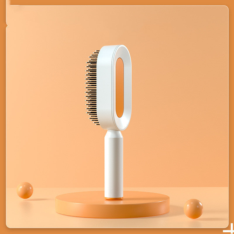 Load image into Gallery viewer, Self Cleaning Hair Brush For Women One-key Cleaning Hair Loss Airbag Massage Scalp Comb Anti-Static Hairbrush
