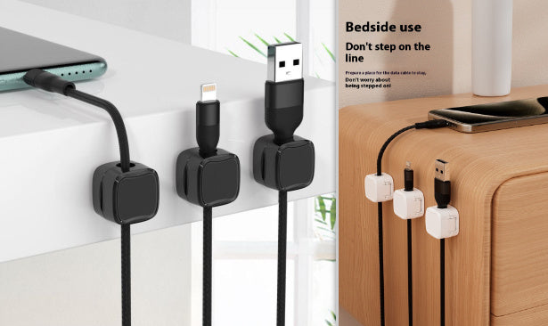 Load image into Gallery viewer, Magnetic Cable Clip Under Desk Cable Management Adjustable Cord Holder Wire Organizer And Cable Management Wire Keeper
