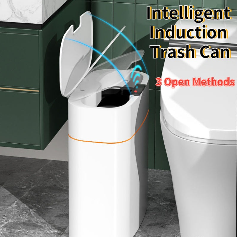 Load image into Gallery viewer, Smart Trash Can With Lid For Bedroom And Living Room Kitchen Storage Box Trash Can Induction Small Car Box Automatic Smart Dustbin Smart Trash Bin
