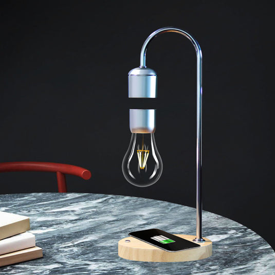 Anti-gravity Magnetic Levitation Light Bulb With Wireless Charging Touch Controllable LED Night Lamp