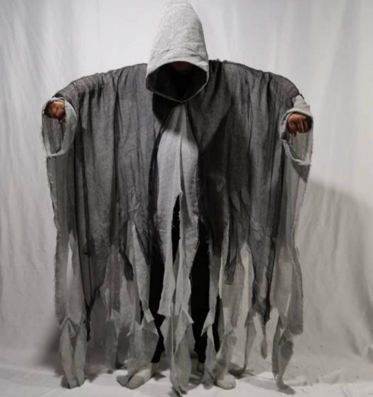 Load image into Gallery viewer, Halloween Cloak Cos Zombie Clothing Skull Cloak Props
