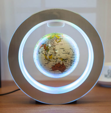 Load image into Gallery viewer, Round LED World Map Floating Globe Magnetic Levitation Light Anti Gravity Magic
