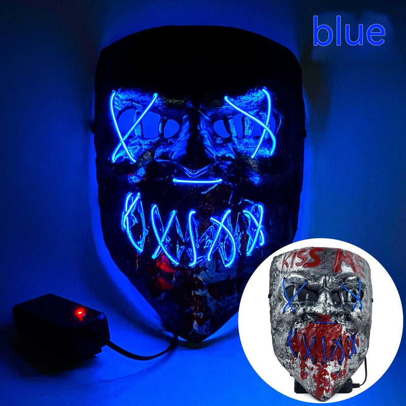 Load image into Gallery viewer, Cold LED Mask Halloween Horror Prop
