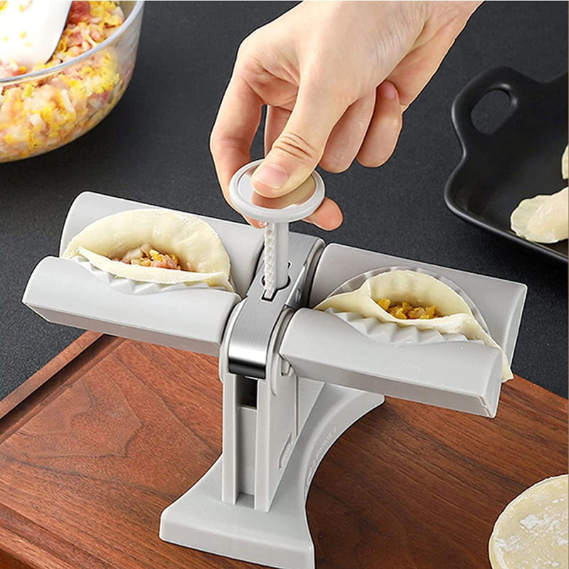 Load image into Gallery viewer, Dumpling Mould Double Head Dumpling Mold Lazy Artifact Manual Press Noodle Dumpling Maker Kitchen Accessories Dumpling Maker
