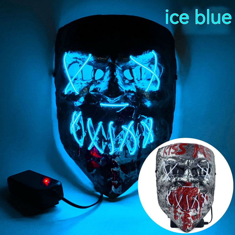 Load image into Gallery viewer, Cold LED Mask Halloween Horror Prop
