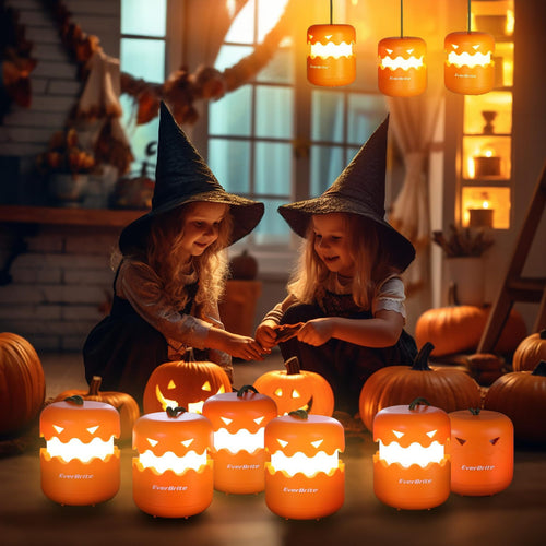 Halloween Pumpkin Foldable Party Decoration LED Small Night Lamp