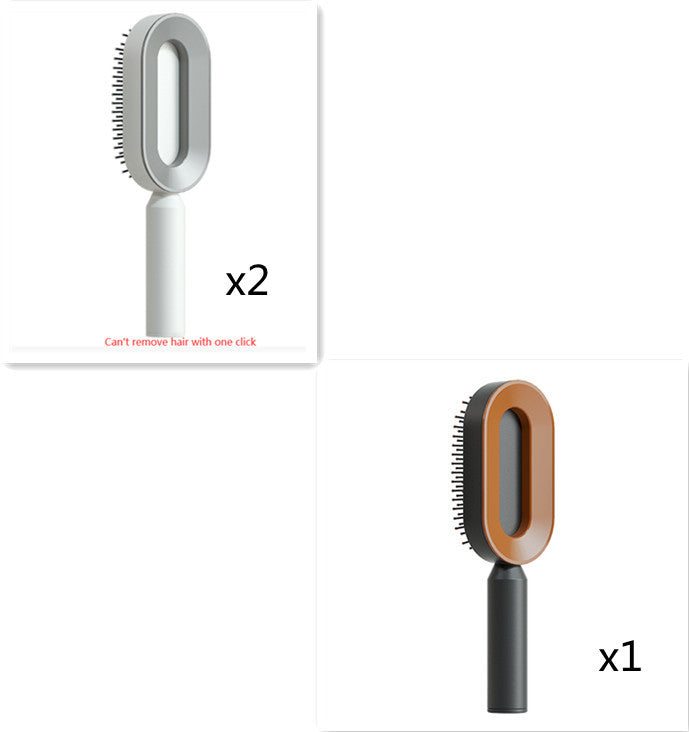 Load image into Gallery viewer, Self Cleaning Hair Brush For Women One-key Cleaning Hair Loss Airbag Massage Scalp Comb Anti-Static Hairbrush
