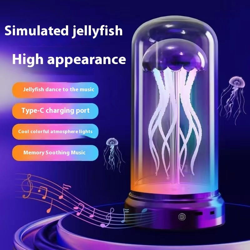 Load image into Gallery viewer, Mechanical Jellyfish Music Box Singing Ornaments Luminous Ambience Light
