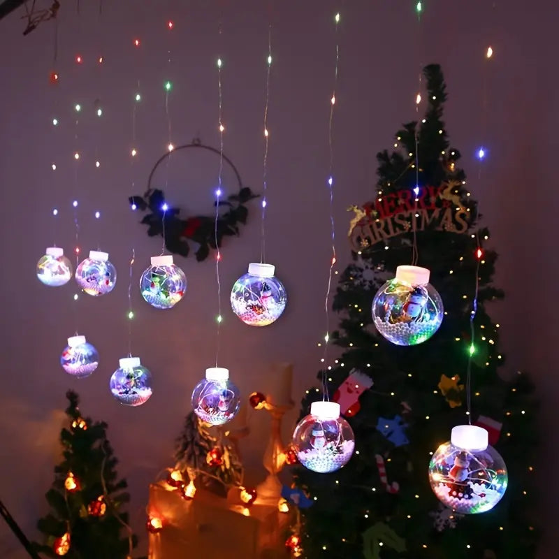 Load image into Gallery viewer, Glam Style USB Powered LED String Lights with Santa Claus, Christmas Tree
