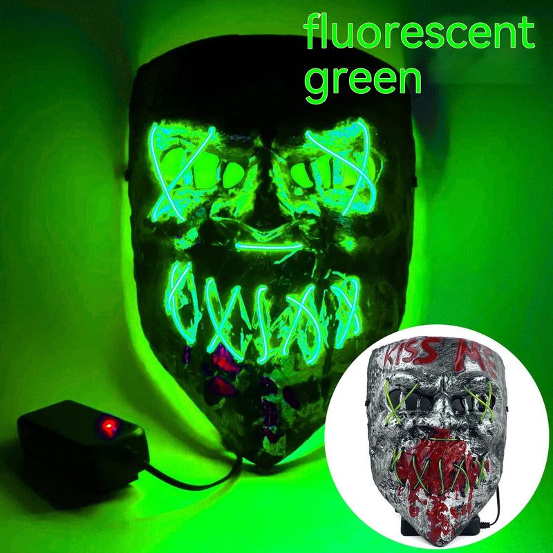 Load image into Gallery viewer, Cold LED Mask Halloween Horror Prop
