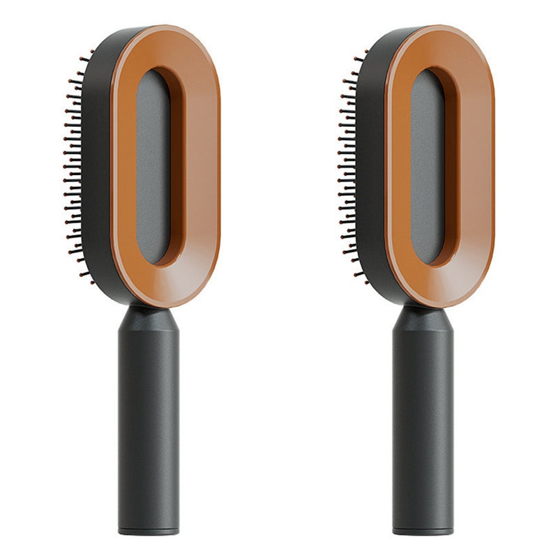 Load image into Gallery viewer, Self Cleaning Hair Brush For Women One-key Cleaning Hair Loss Airbag Massage Scalp Comb Anti-Static Hairbrush
