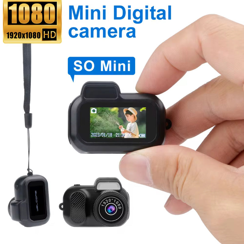 Load image into Gallery viewer, Retro Mini Camera With Screen Indoor Home Outdoor 1080p HD Portable Very Small Camera Video Support Holiday Gifts
