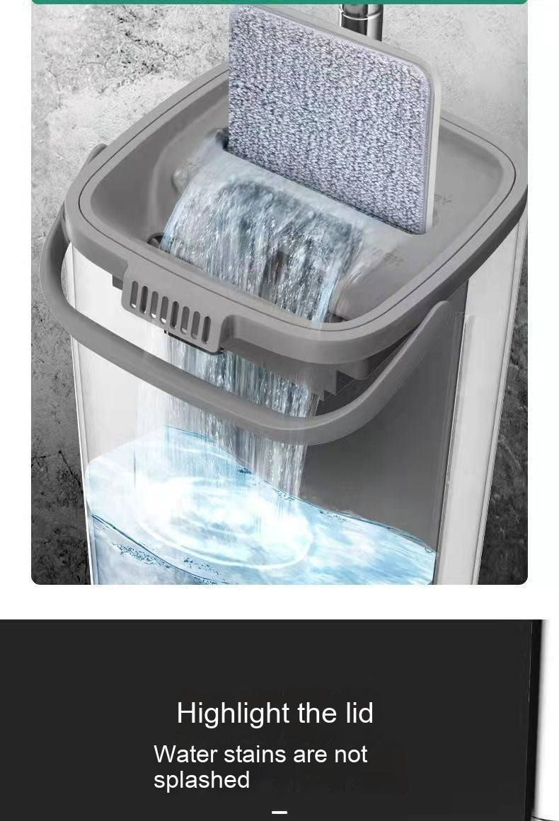 Load image into Gallery viewer, Household Mop Hand Wash-free Flat Plate Mop Bucket Dry Wet Separation
