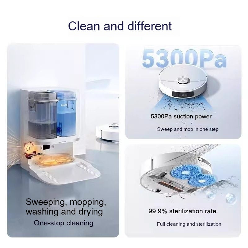 Load image into Gallery viewer, Household Portable Sweeping Mopping Washing And Drying Integrated Robot
