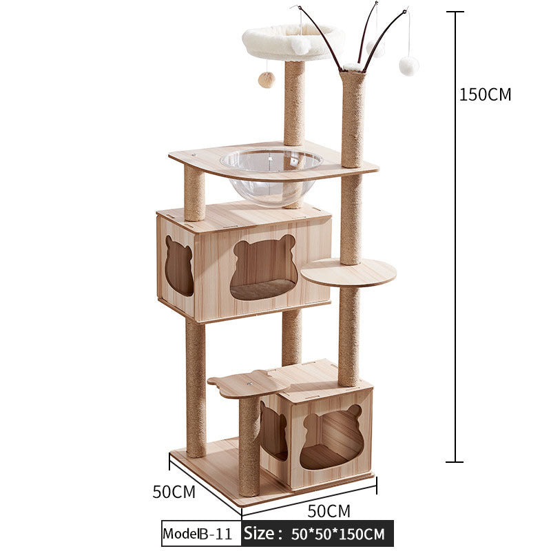 Load image into Gallery viewer, Cat Crawl Nest Scratching Board Tree Supplies Pet Toy Space Capsule
