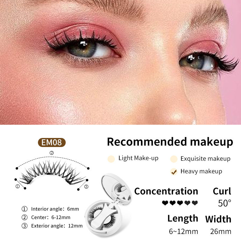 Load image into Gallery viewer, Magnetic False Eyelashes Integrated Storage Box Glue-free Magnet False Eyelashes Natural Makeup Tools With Applicater
