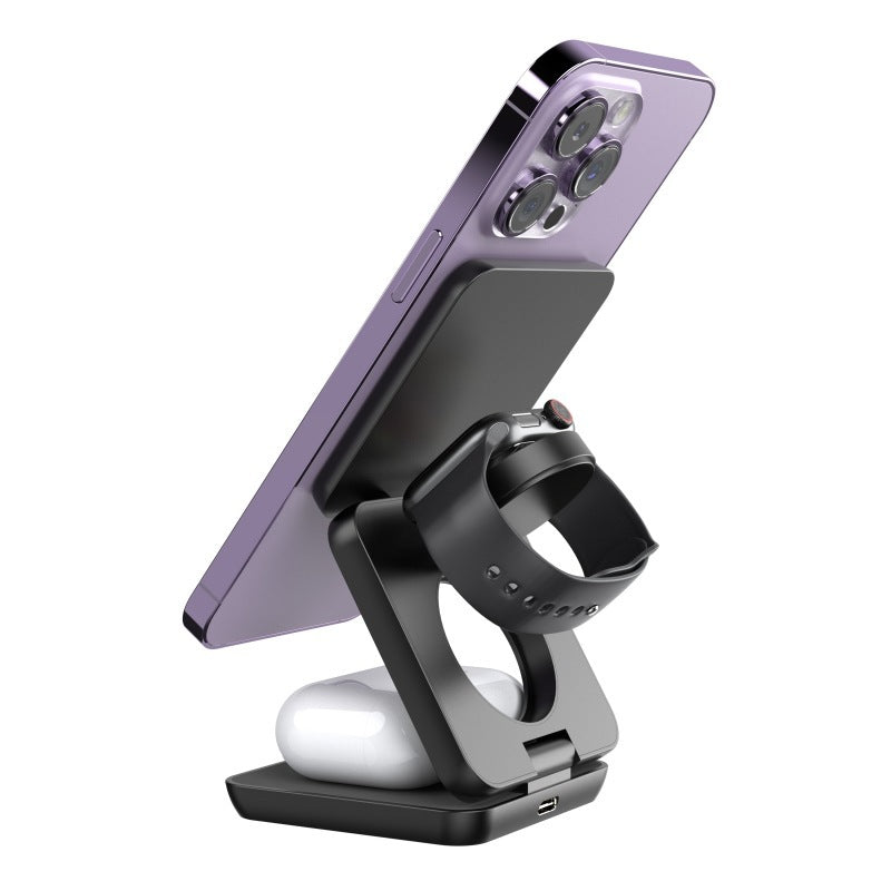 Load image into Gallery viewer, Magnetic Suction Wireless Charging And Folding Phone Holder
