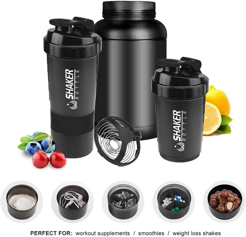 Load image into Gallery viewer, 500ML Three-layer Portable Protein Powder Shake Cup
