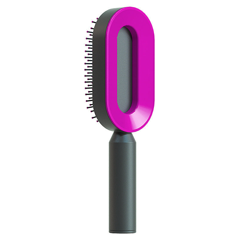 Load image into Gallery viewer, Self Cleaning Hair Brush For Women One-key Cleaning Hair Loss Airbag Massage Scalp Comb Anti-Static Hairbrush
