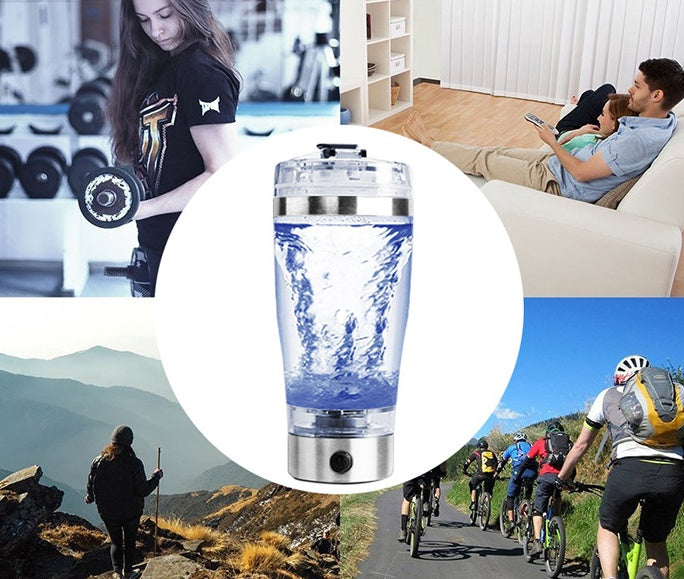 Load image into Gallery viewer, Electric Protein Shake Stirrer USB Shake Bottle Milk Coffee Blender Kettle Sports And Fitness Charging Electric Shaker Cup
