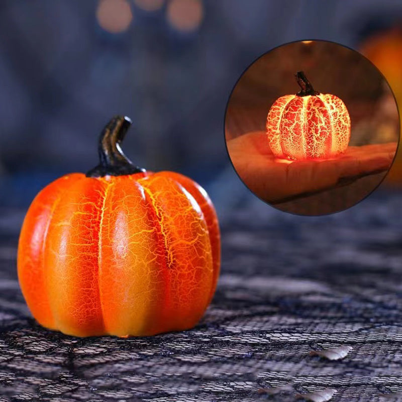 Load image into Gallery viewer, New Halloween Pumpkin Lantern Simulation Pumpkin LED Candle Lamp Resin Luminous Pumpkin
