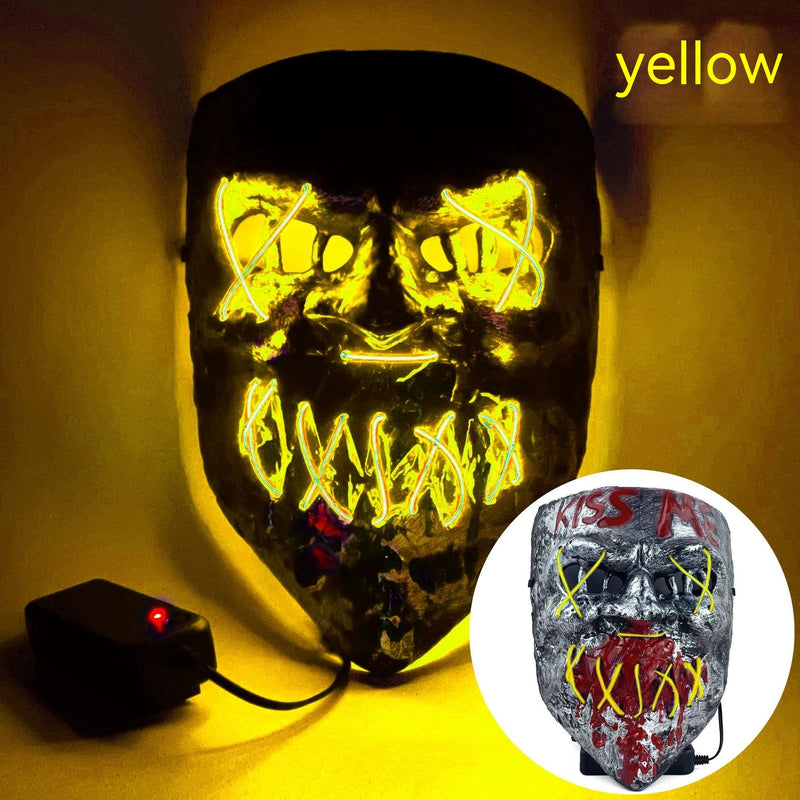 Load image into Gallery viewer, Cold LED Mask Halloween Horror Prop
