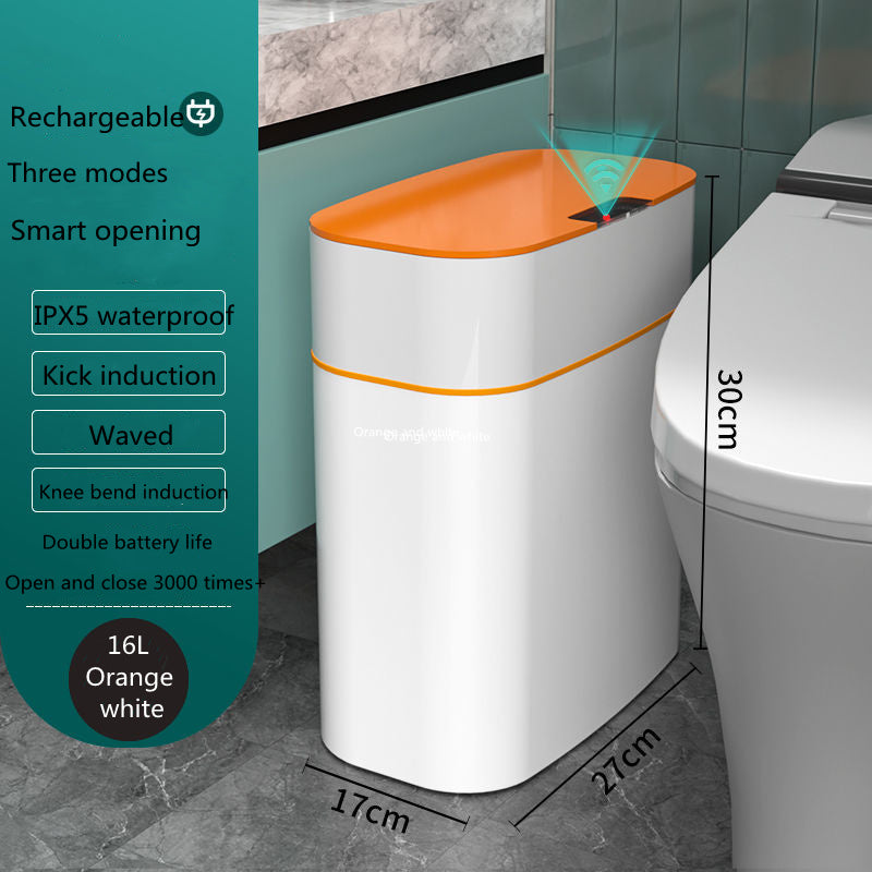 Load image into Gallery viewer, Smart Trash Can With Lid For Bedroom And Living Room Kitchen Storage Box Trash Can Induction Small Car Box Automatic Smart Dustbin Smart Trash Bin
