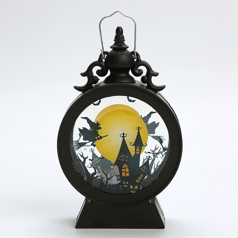 Load image into Gallery viewer, Halloween Retro Candle Portable Storm Lantern
