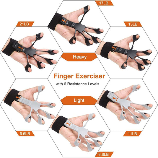 Silicone 5 Finger Exerciser(Gripster)