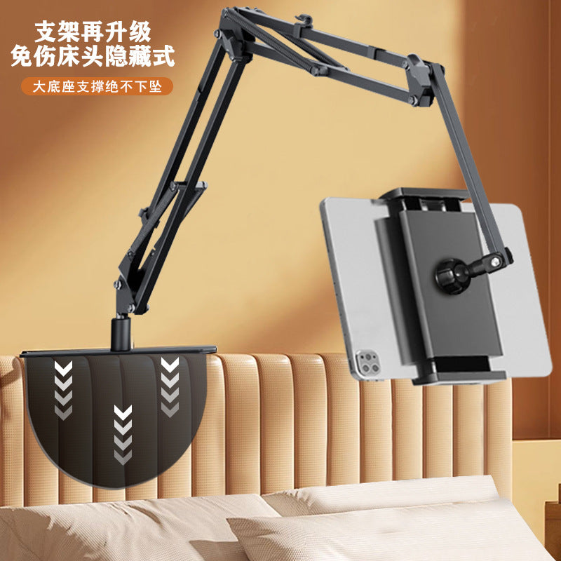 Load image into Gallery viewer, Hidden Lazy Mobile Phone Holder Tablet Bedside Desktop Holder Douyin Drama Artifact Metal Cantilever Live Broadcast Stand
